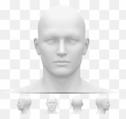 Blank White Male Head Hd Png Download - Blank White Male Head,Mannequin Head Png