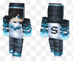 Download Synergyz Pvp Blue Clan Ghoul Minecraft Skin For - Fictional Character Png,Synergy Clan Logo
