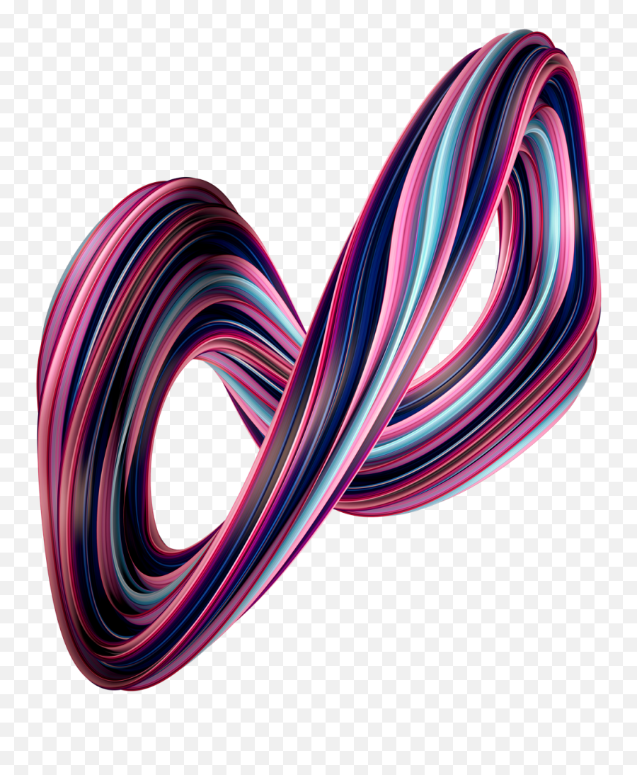 Swirling 3d Shapes - Graphic Design Png,Transparent Backgrounds