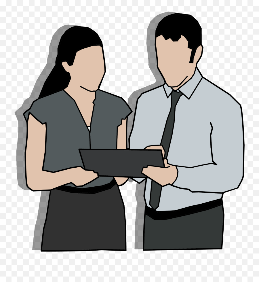 Office Digital Tablet People Drawing - Colleague Clipart Png,Office People Png
