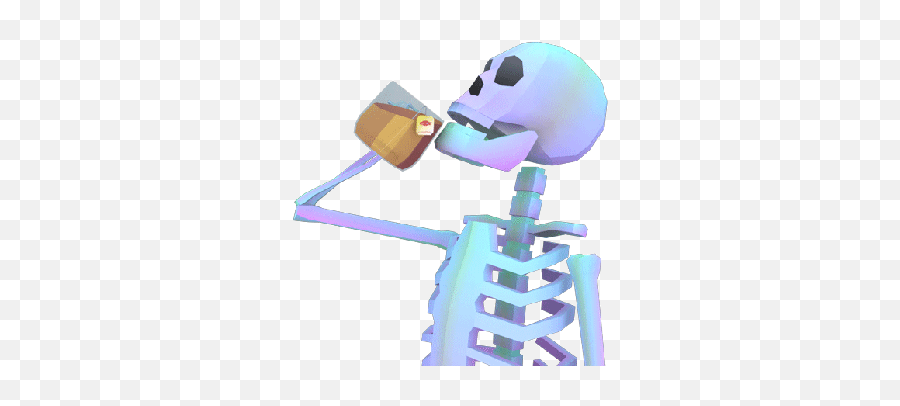 Spooky Skeleton Gifs Bring Humor To - Transparent Aesthetic Skeleton Gif Png,Spooky Skeleton Transparent