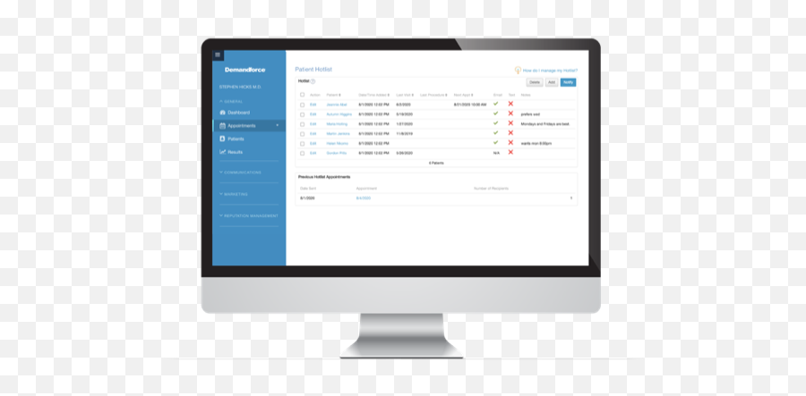 Appointment Hot List - Technology Applications Png,Demandforce Icon