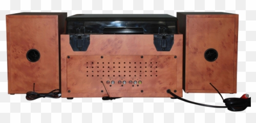 Stereo Speakers Retro Wooden - Portable png