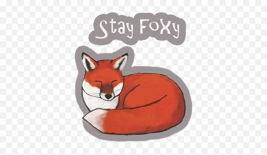 Stay Foxy Shower Curtain - Red Fox Png,Foxy Transparent