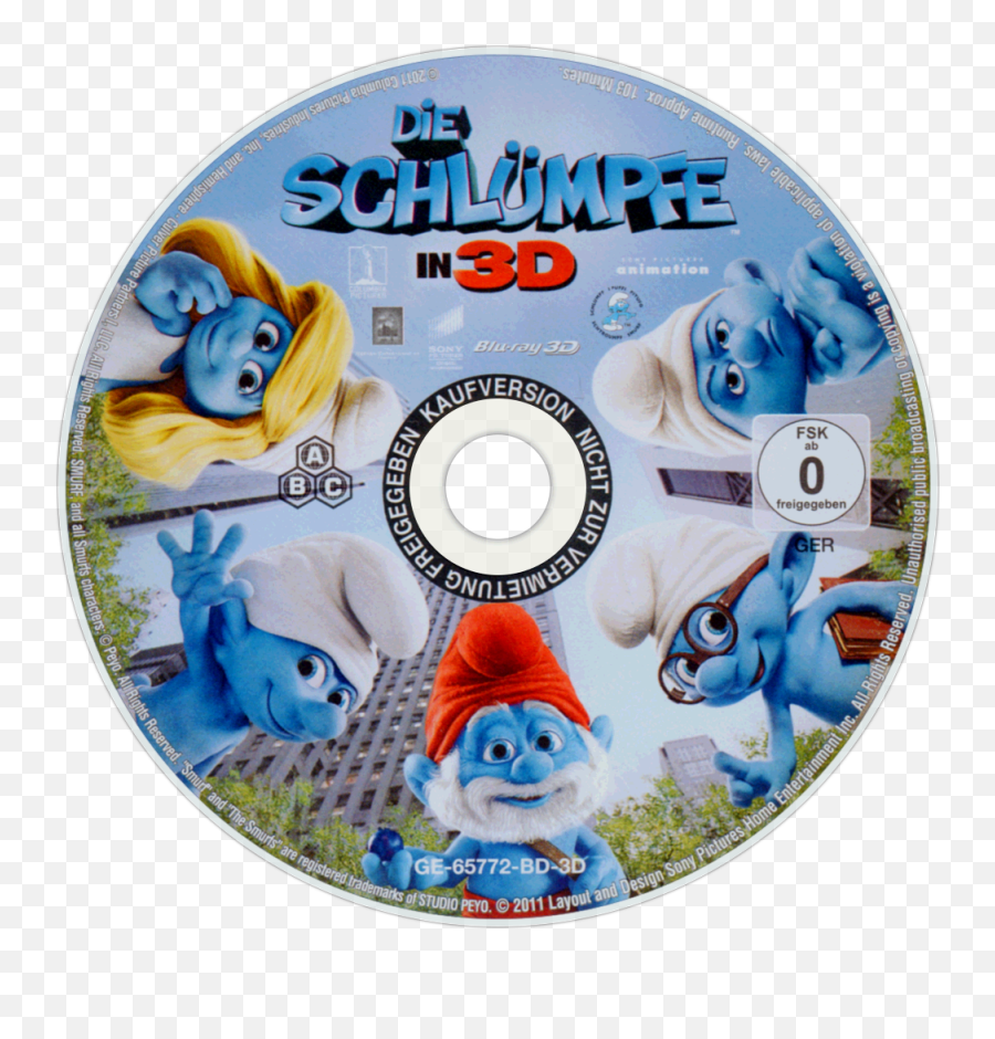 The Smurfs - Smurfs Blu Ray Disc Png,Smurfs Png