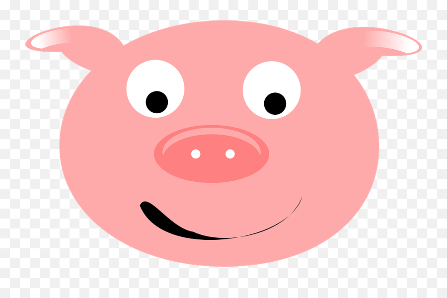 Pig Pork Happy - Pig Clip Art Face Png,Pork Png