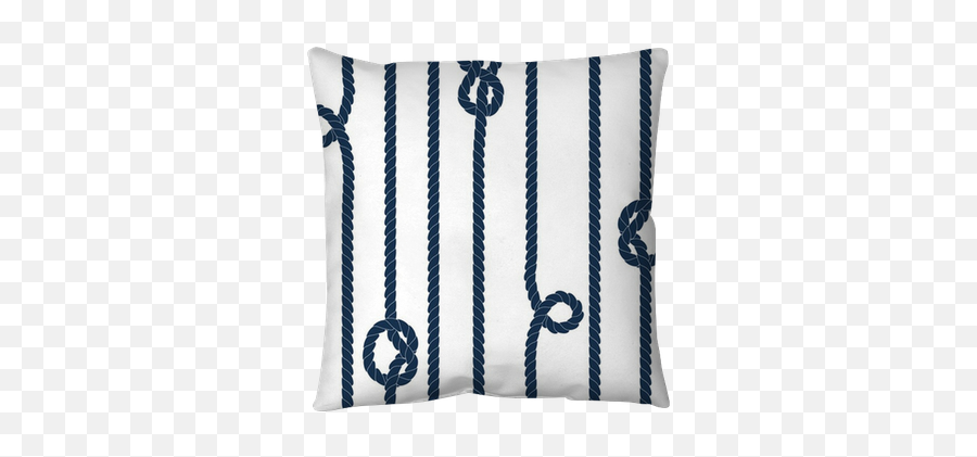 Throw Pillow Navy Blue Rope With Marine Knots - Knots Navy Blue Png,Velvet Rope Icon