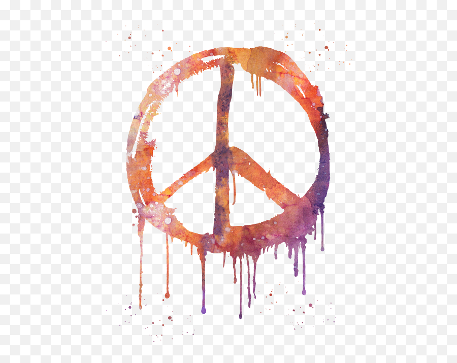 Peace Sign Greeting Card For Sale By Erzebet S - Graffiti Png,Peace Icon