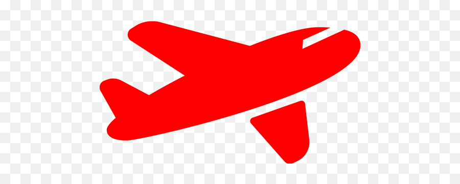 Red Airplane 11 Icon - Free Red Airplane Icons Orange Airplane Icon Png,Airplance Icon
