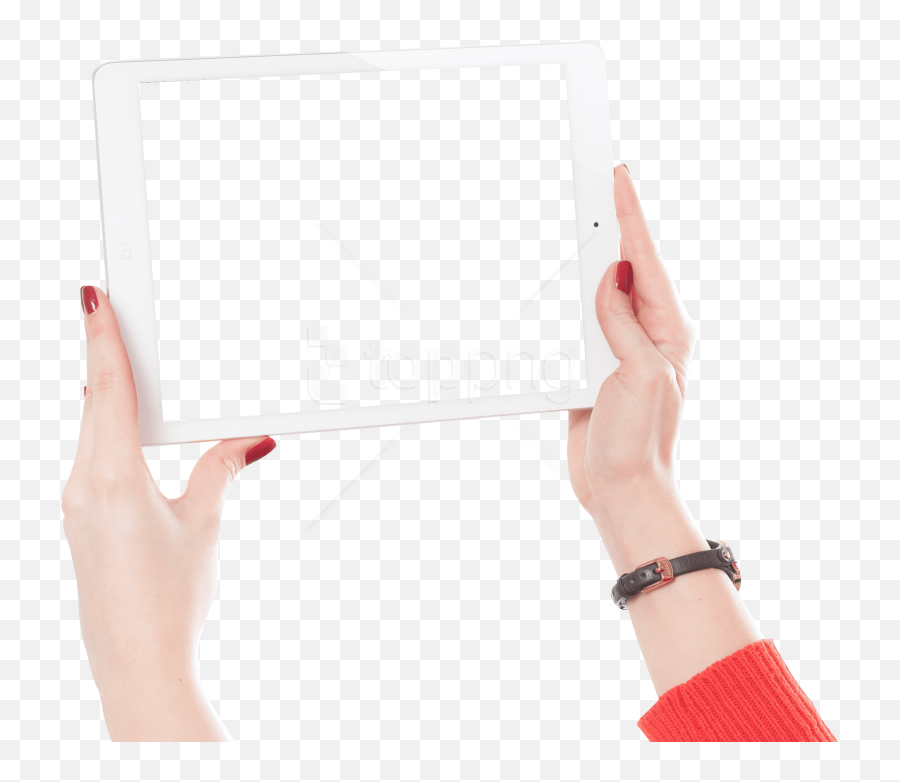 Woman Hands Holding Ipad Png Images - Hands Holding Ipad Png,Hand Holding Png