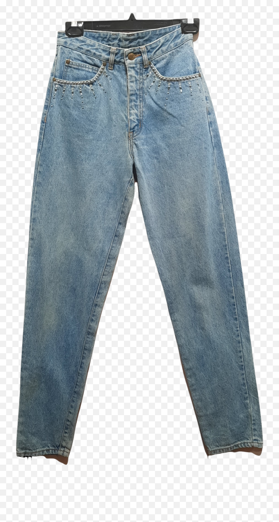 80u2019s 90u2019s Pepe Rhinestone Mom Jeans By - Solid Png,Fashion Icon 1980