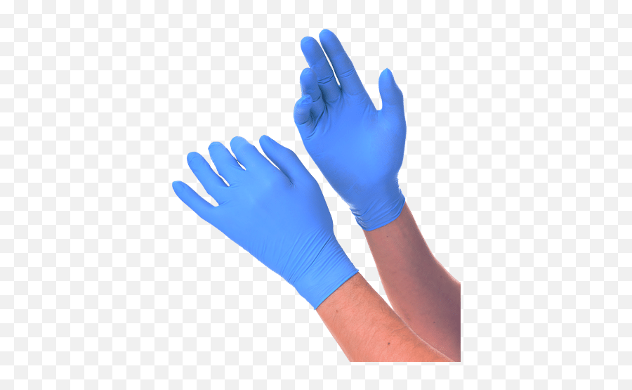 Disposable Nitrile Medical Gloves Powder Free Hypoallergenic - Disposable Nitrile Glove Png,Icon Glove Size