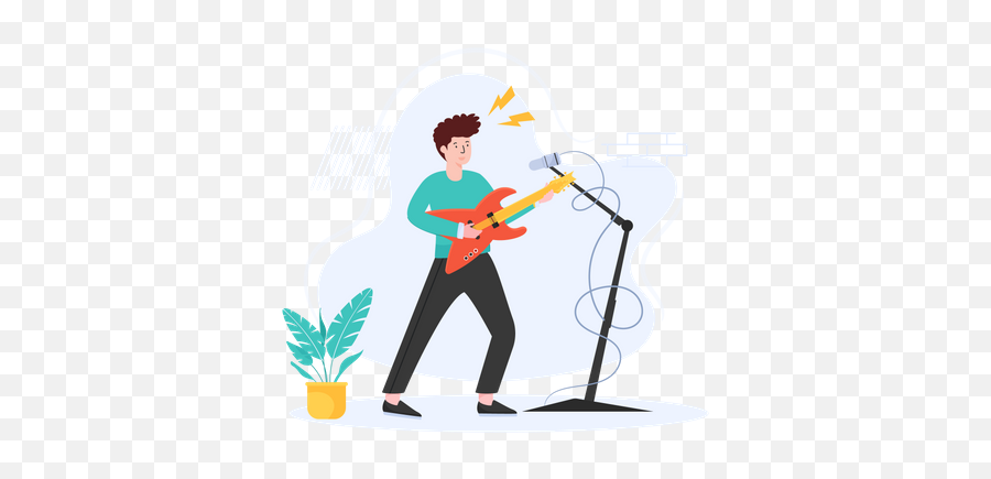 Media Player Illustrations Images U0026 Vectors - Royalty Free Band Plays Png,Wii Rock Icon Guitar