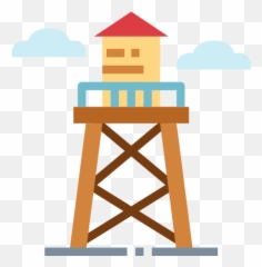 Water Tower - Clip Art png