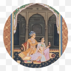 Buy Miniature Art - The Courtesan Double Traditional png