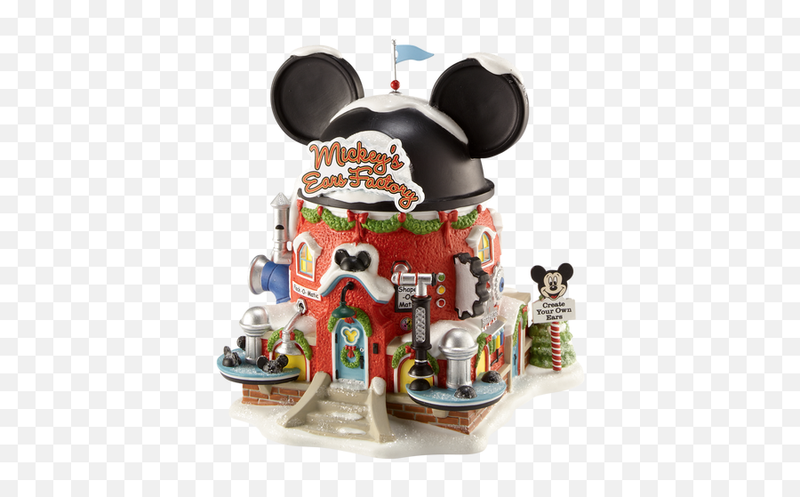 Disney Christmas Decorations Mickey Mouse - Dept 56 North Pole 2011 Mickeys Ears Png,Mickey Icon Ornaments