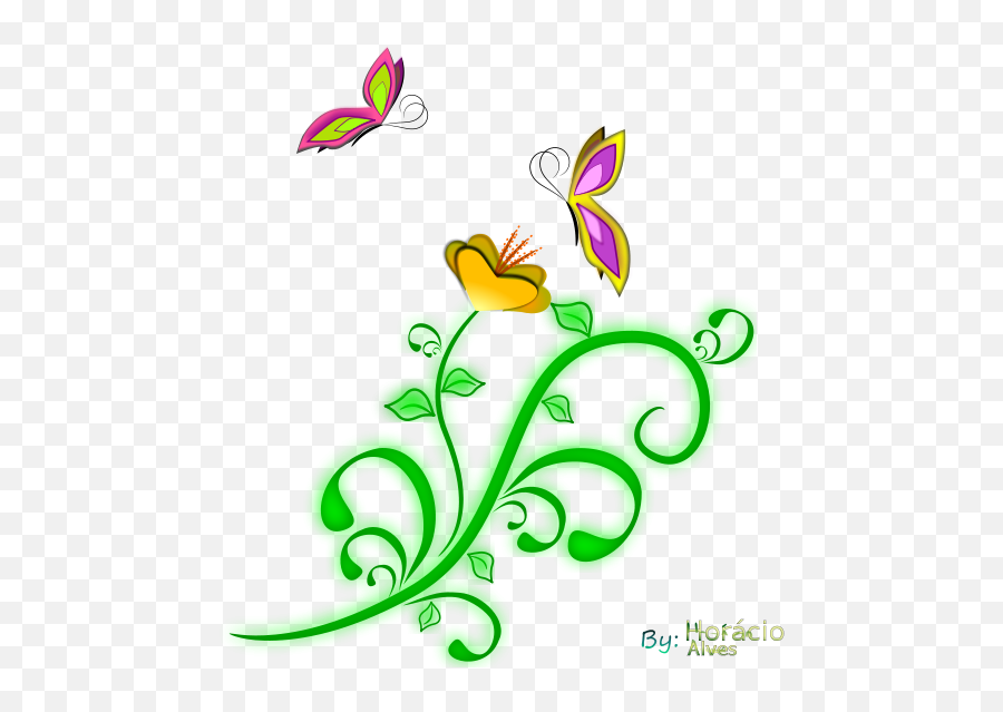 Free Clipart - 1001freedownloadscom Small Flowers And Butterflies Clipart Png,Art Clipart Png