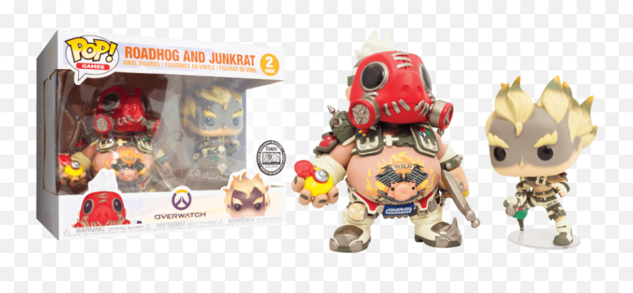 Funko Vinyl Roadhog And Junkrat 2 - Overwatch Roadhog Funko Pop Png,Junkrat Png