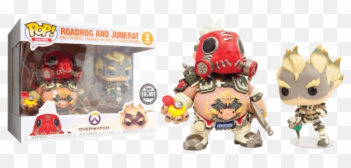 Funko Vinyl Roadhog And Junkrat 2 - Overwatch Roadhog Funko Pop Png,Junkrat Png