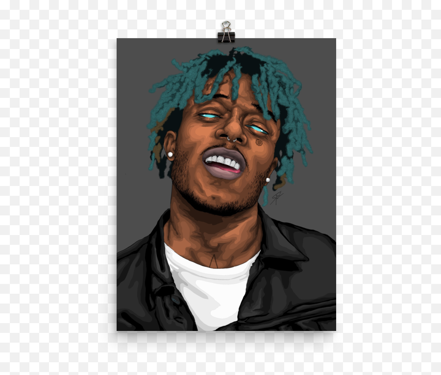 Lil Uzi Vert Premium Luster Poster - Illustration Png,Uzi Png