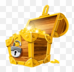 Clip Library Open With Lock Transparent Png Stickpng - Cartoon Transparent Background Treasure Chest,Stick Png