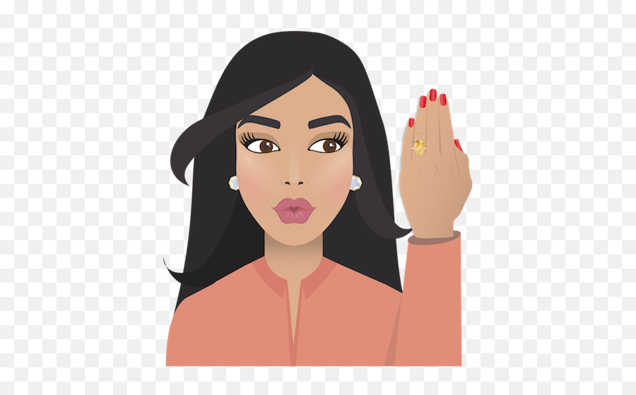Female Emoji Png - Fun Stickers Arab Whatsapp,Ring Emoji Png