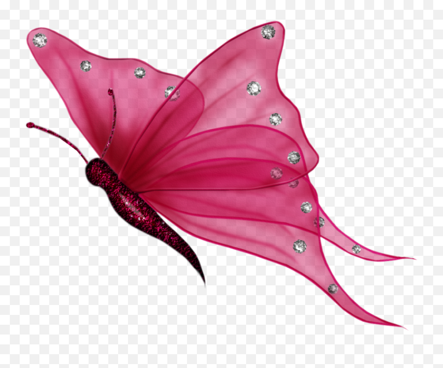 Butterfly Transparent Background Clipart - Transparent Background Pink Butterfly Png,Blue Butterfly Transparent Background