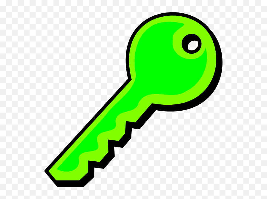 Neon Green Key Png Clip Arts For Web - Clip Arts Free Png Key Clipart,Key Clipart Png