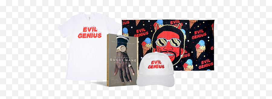 Gucci Mane The Autographed Evil Genius Merch Pack Sweepstakes - Baseball Cap Png,Gucci Mane Png