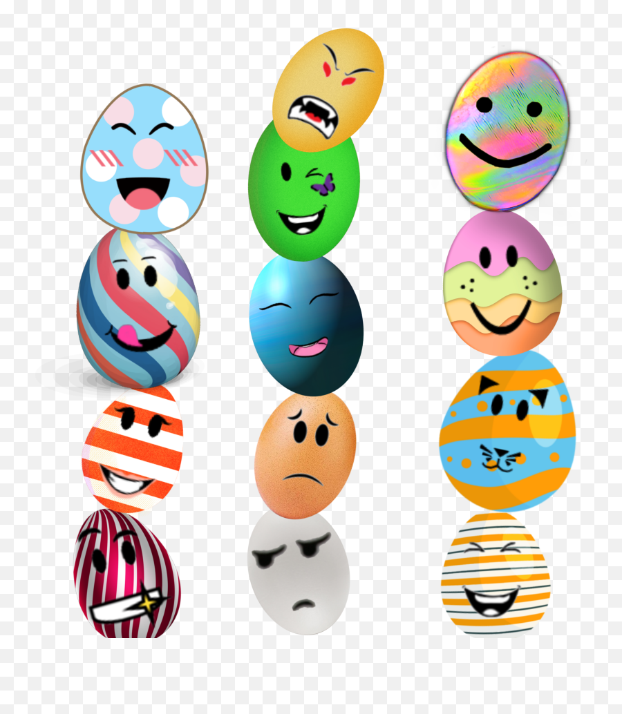 Roblox Face Eggs Collors Picsart - Smiley Png,Roblox Face Transparent