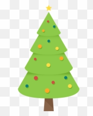 Christmas Tree Ornament Clip Art - Simple Tree 2d png