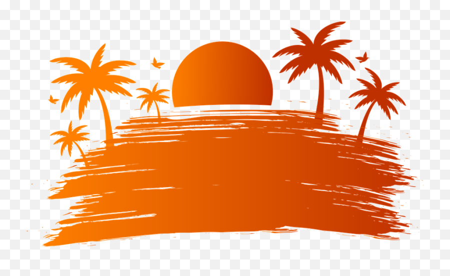 Summer Sunset Party - Nature With Sun Clipart Png,Summer Png