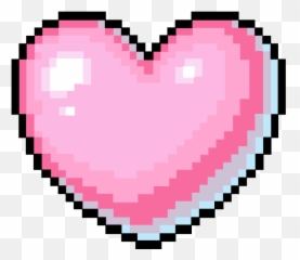 Pixel Heart Png - Transparent Hello Kitty Aesthetic,Pixel Heart Png ...