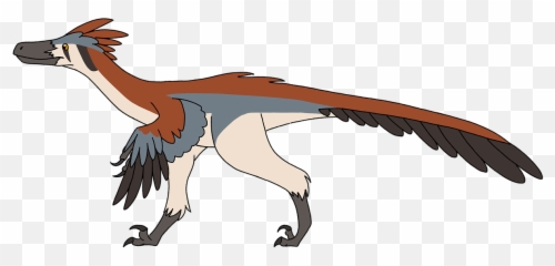 Velociraptor Dinosaur Feathers - Feathered Dinosaur Cartoon Png,Velociraptor Png