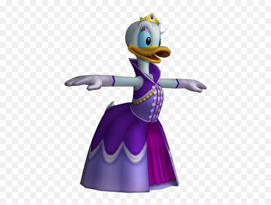 Playstation 2 - Kingdom Hearts Daisy Duck The Models Daisy Kingdom Hearts Png,Daisy Duck Png