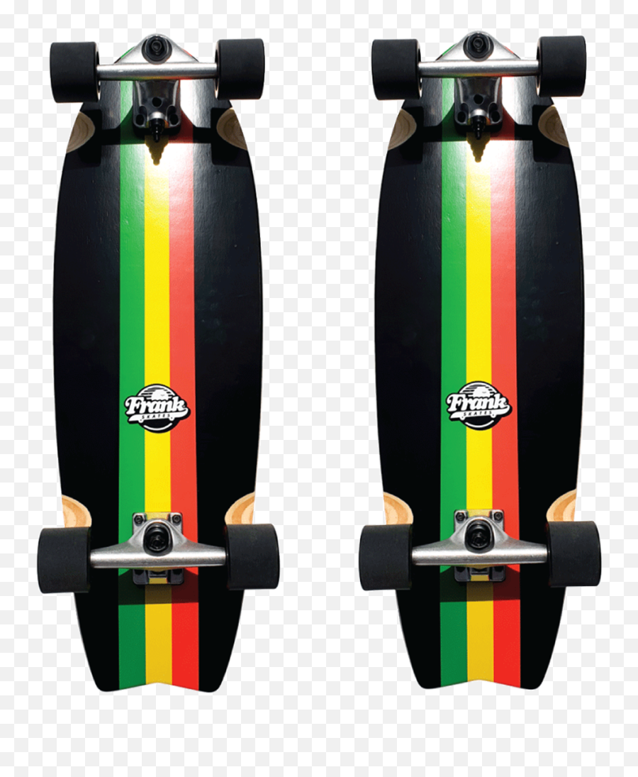 Frank Surf Skateboard Complete Combo Rasta - Frank Shakka 31 Skateboard Png,Skateboard Transparent