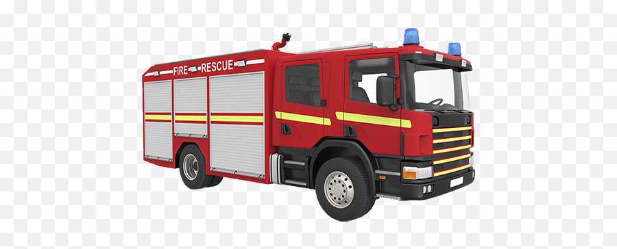 Fire Engine Png 1 Image - Fire Engine White Background,Fire Truck Png