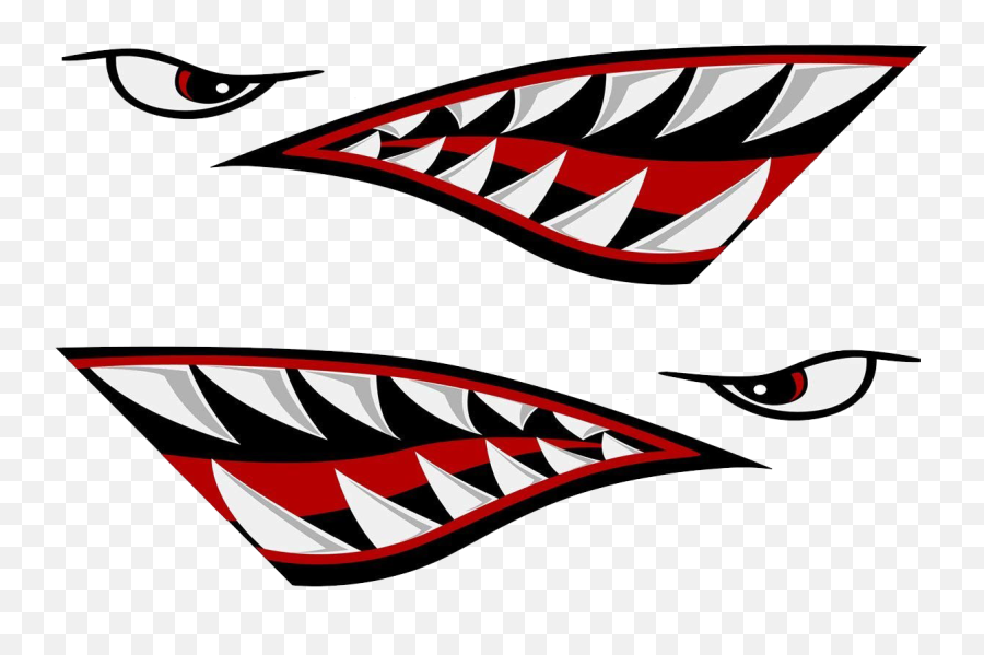 Shark Teeth Png Transparent Image Arts - Shark Teeth Decals,Shark Transparent Background