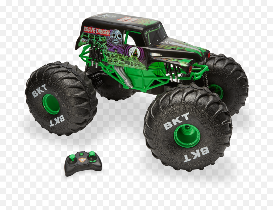 Spin Master Monster Jam Mega Grave Digger Rc Truck - Monster Truck Png,Monster Truck Png