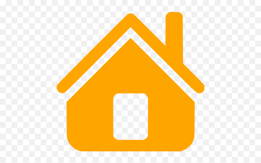 Orange Home Icon - Home Icon Orange Transparent Png,Home Icon Png