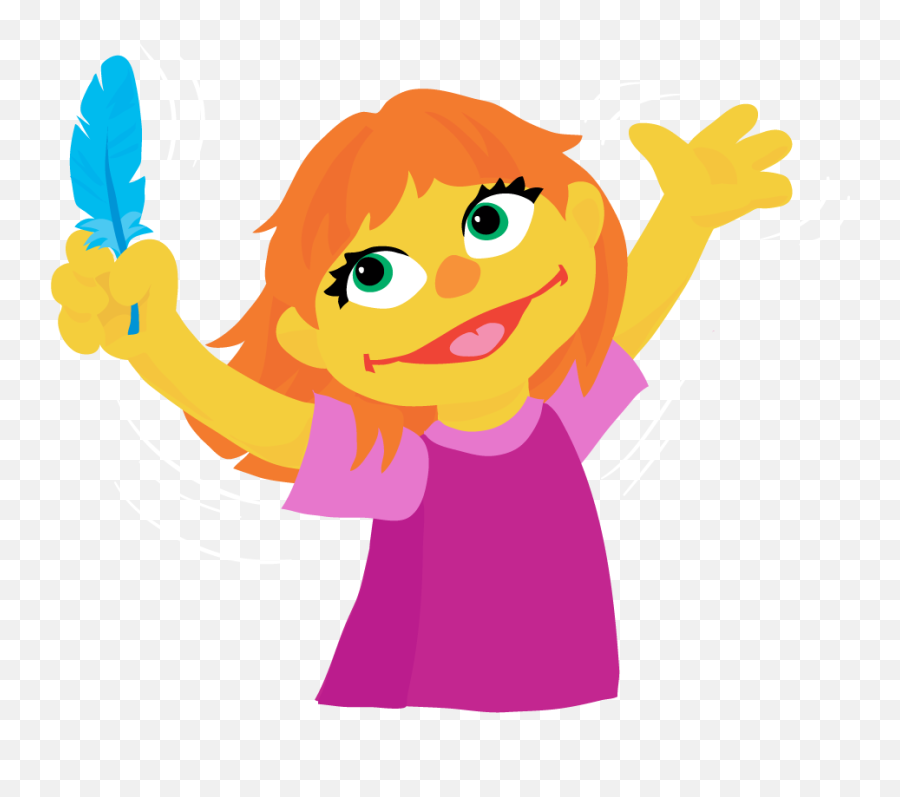 Muppet Character With Autism - Sesame Street Character Julia Png,Sesame Street Png