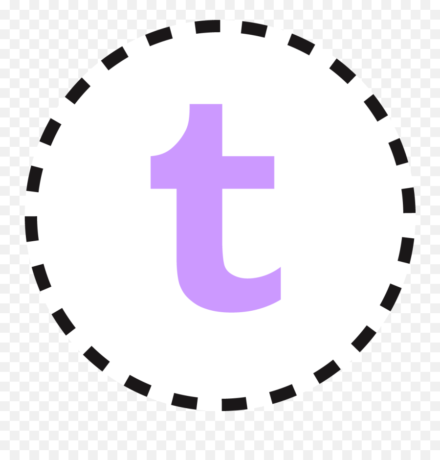 Purple Free Social Media Round Stitches Icon By - Gizmonic Institute Png,Tumblr Icon Transparent
