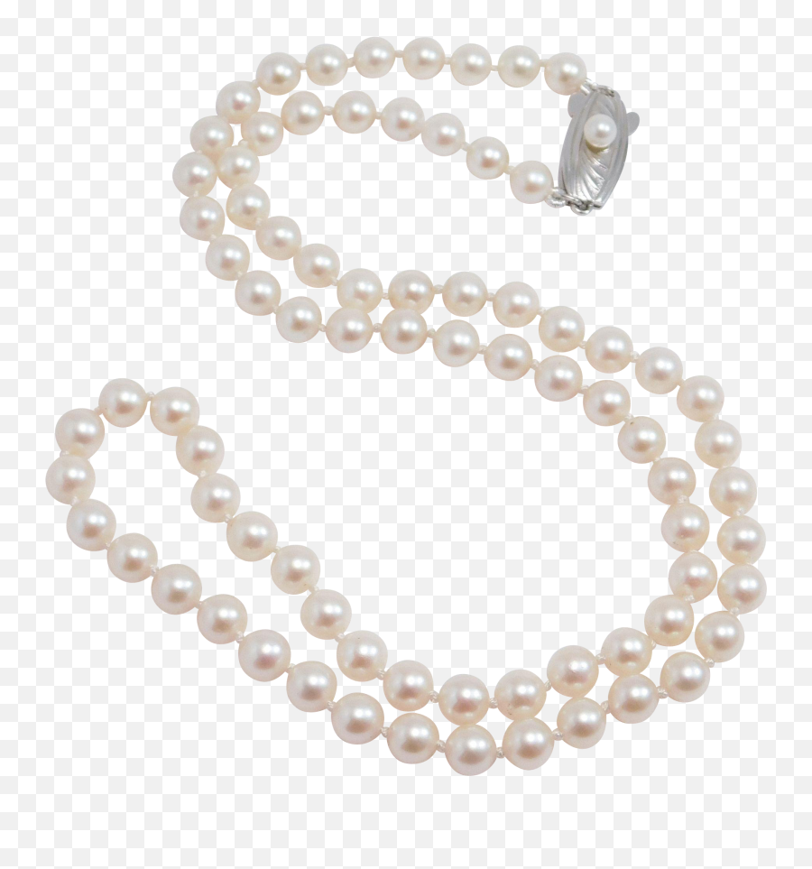 Download Mikimoto Pearl Necklace Vintage Clasp Hd Png - Vintage Mikimoto Pearl Necklace Clasp,Pearl Necklace Png