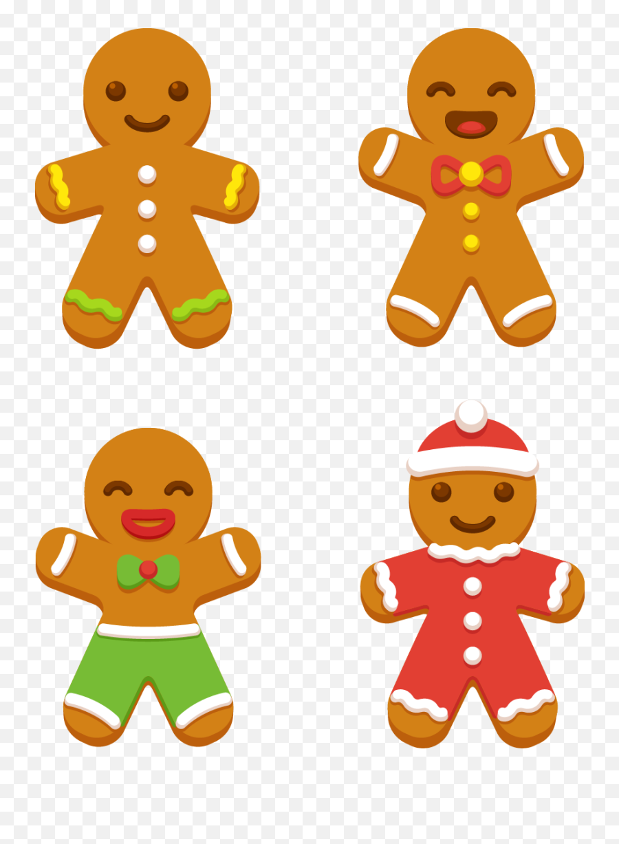 Gingerbread Cookies - Drawing Cute Gingerbread Man Galleta De Jengibre Navideña Dibujo Png,Gingerbread Man Png