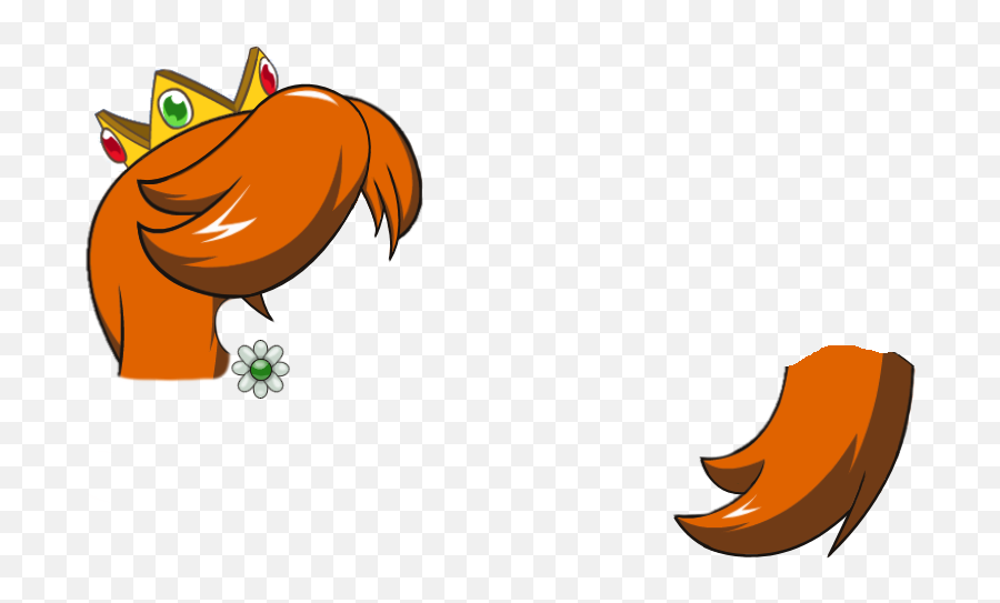 Princess Daisy Static Hairstyle Undertow - Cartoon Png,Princess Daisy Png