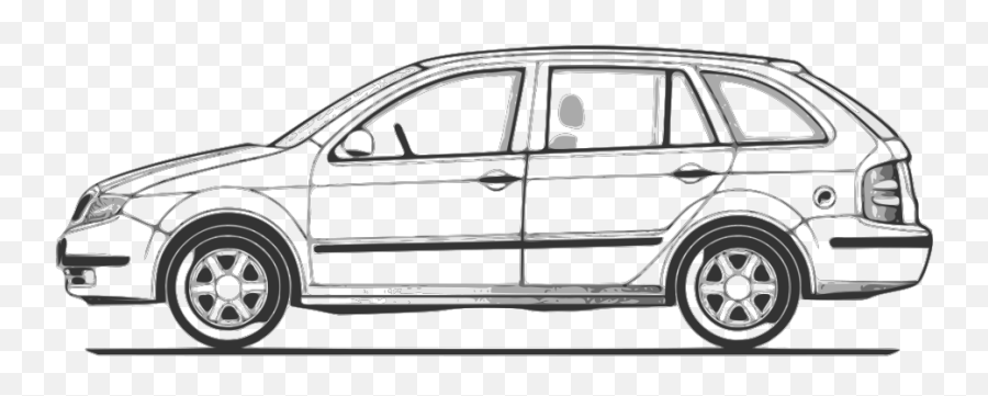 Car Compact Fabia Side View Png Svg Clip Art For Web - Skoda Fabia Combi Dimensions,Car Side Png