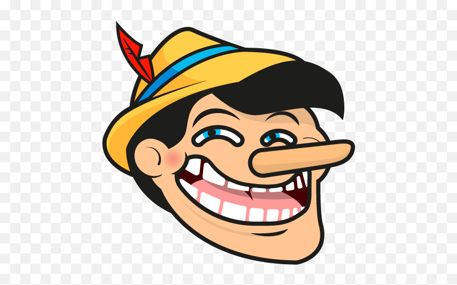 Pinocchio Trollface Troll - Naruto Troll Face Png,Troll Face Png