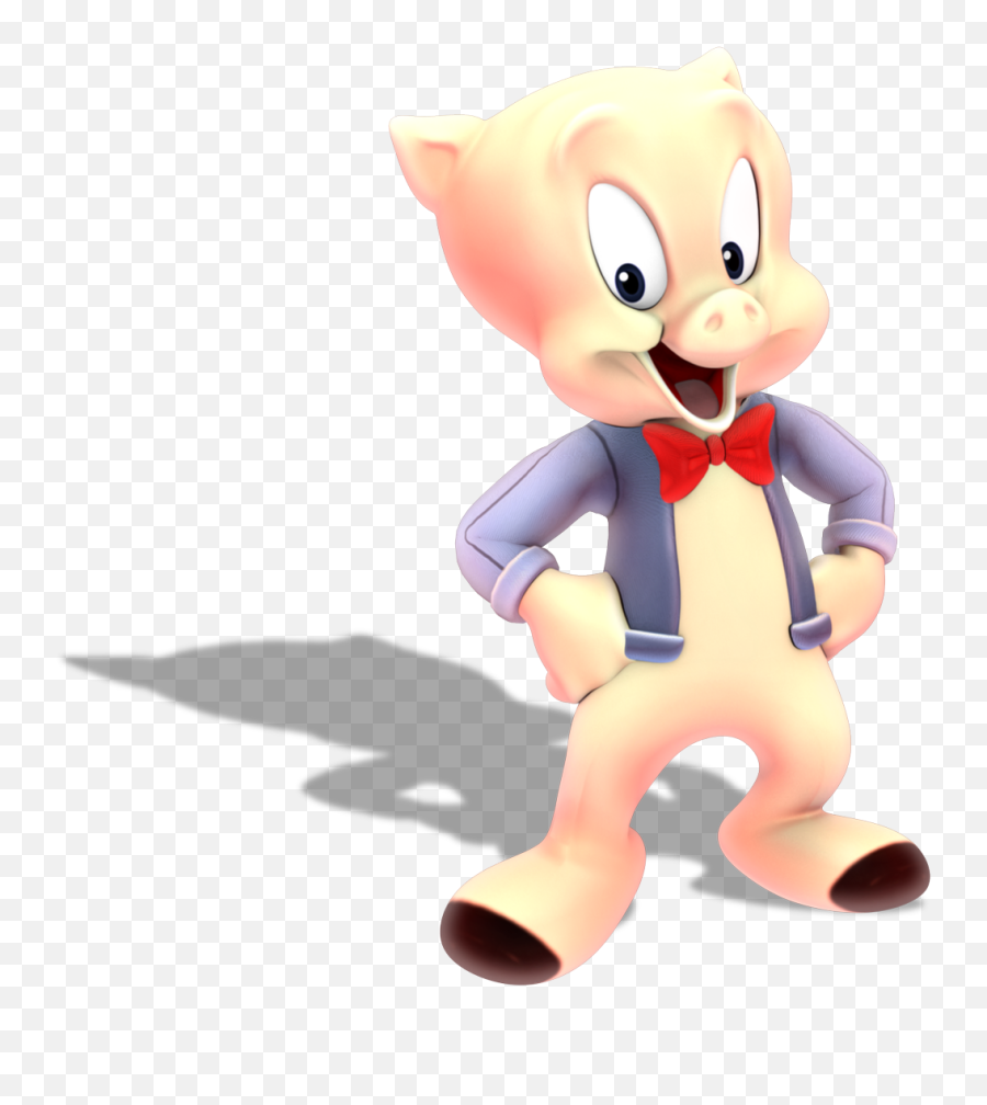 Taz Daffy Duck And Porky Pig - Looney Tunes 3d Models Png,Porky Pig Png