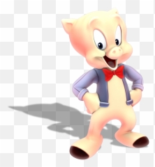 Taz Daffy Duck And Porky Pig - Looney Tunes 3d Models Png,Porky Pig Png
