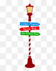 North Pole Sign Clipart - Vertical Png,North Pole Png